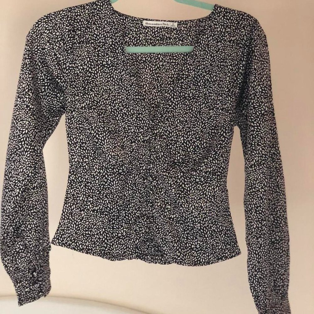 Satin Long-Sleeve Top